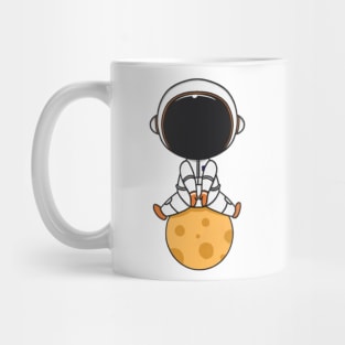 Astronaut Sitting Down The Ball Mug